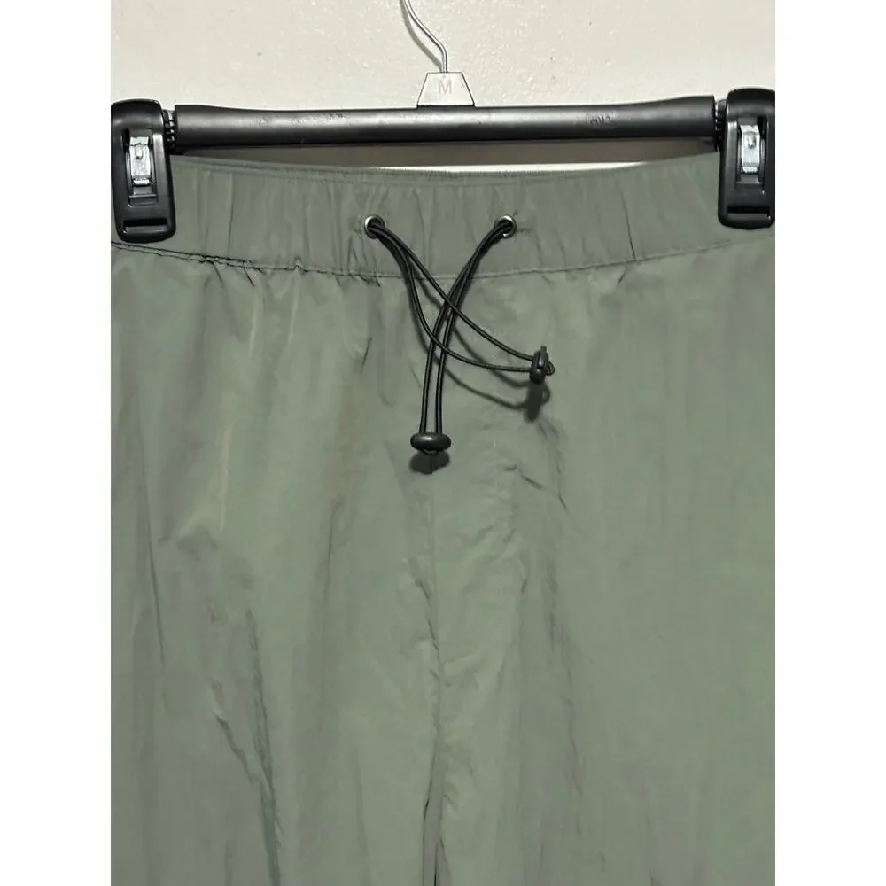 Indigo Rising Cargo Jogger Sweatpants Olive Green Drawstring Pants Womens